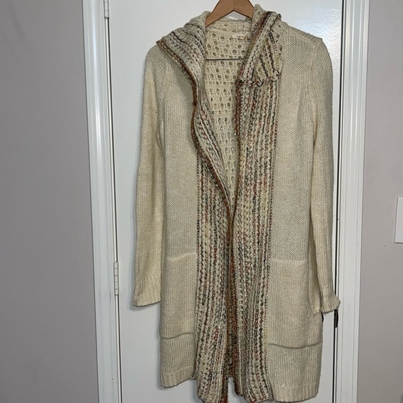 Mystree long hoodie cardigan sweater size medium - Picture 1 of 9
